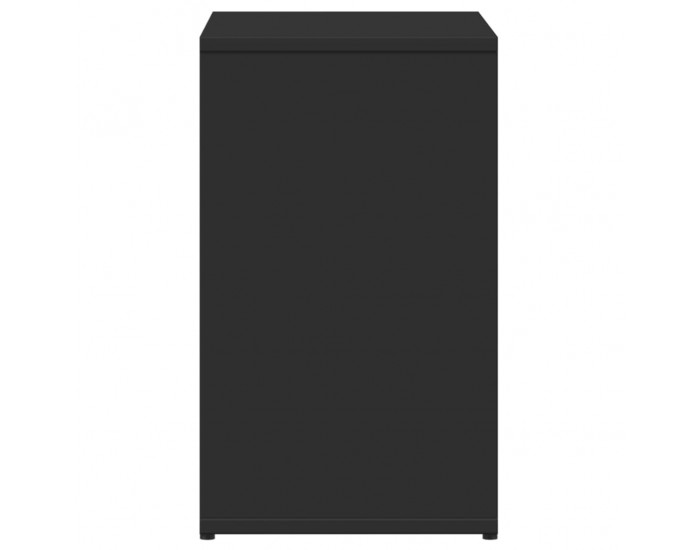 Sonata H Странични маси, 2 бр, черни, 50x30x50 см, инженерно дърво