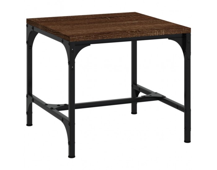 Sonata H Странични маси, 2 бр, кафяв дъб, 40x40x35 см, инженерно дърво