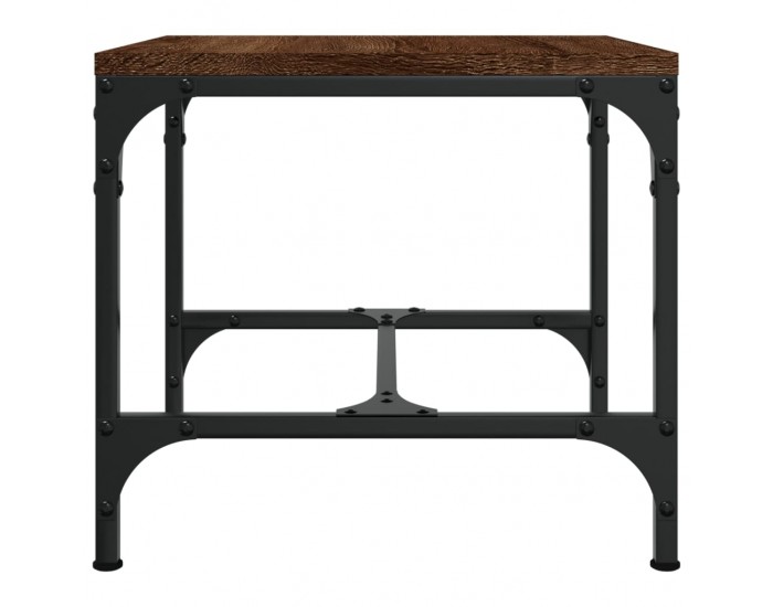 Sonata H Странични маси, 2 бр, кафяв дъб, 40x40x35 см, инженерно дърво