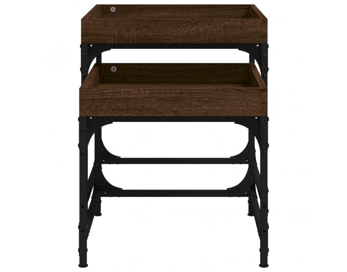 Sonata H Странични маси, 2 бр, кафяв дъб, инженерно дърво