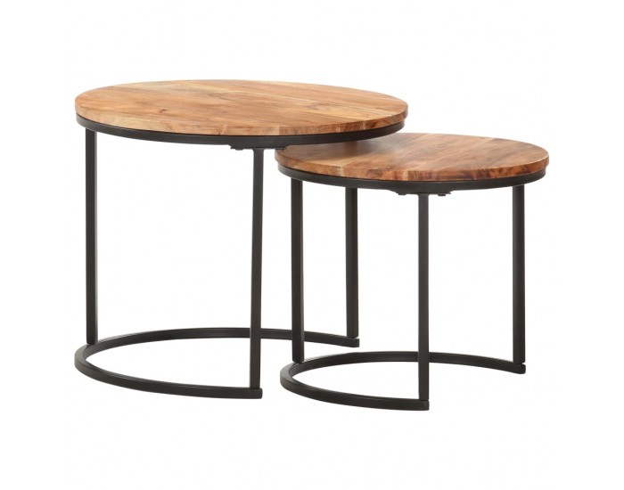 Sonata H Стифиращи маси, 2 бр, акация масив