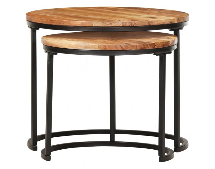 Sonata H Стифиращи маси, 2 бр, акация масив