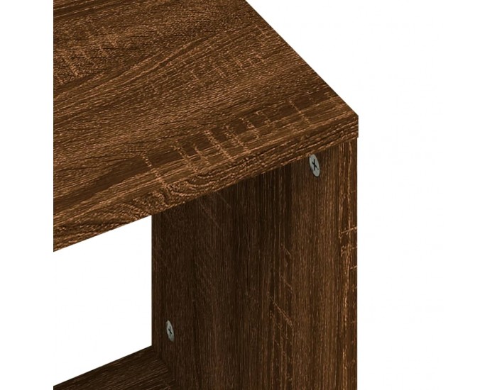 Sonata H Стифиращи кафе маси, 2 бр, кафяв дъб, инженерно дърво