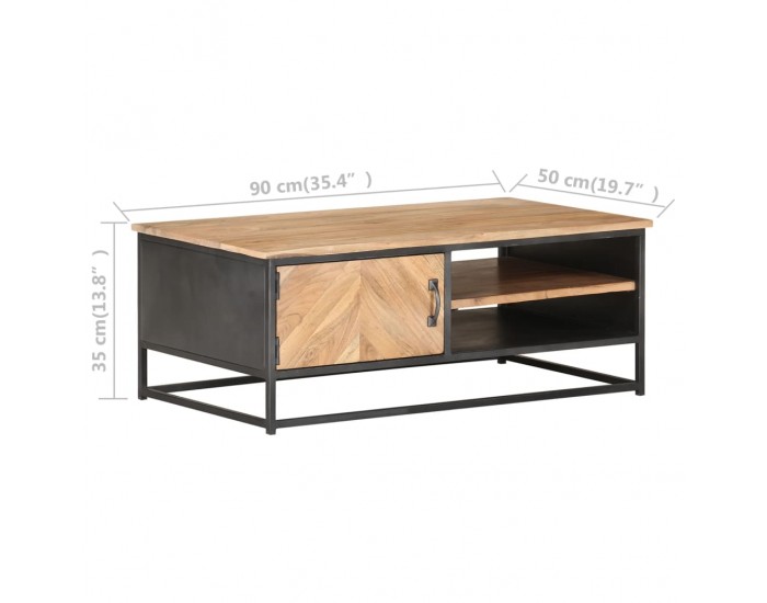 Sonata H Маса за кафе, 90x50x35 см, акациево дърво масив