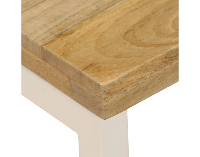 Sonata H Маса за кафе, 100x50x35 см, мангово дърво масив и стомана