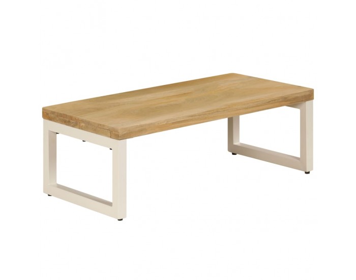 Sonata H Маса за кафе, 100x50x35 см, мангово дърво масив и стомана