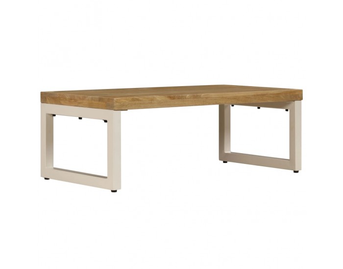 Sonata H Маса за кафе, 100x50x35 см, мангово дърво масив и стомана