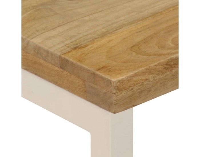 Sonata H Маса за кафе, 100x50x35 см, мангово дърво масив и стомана