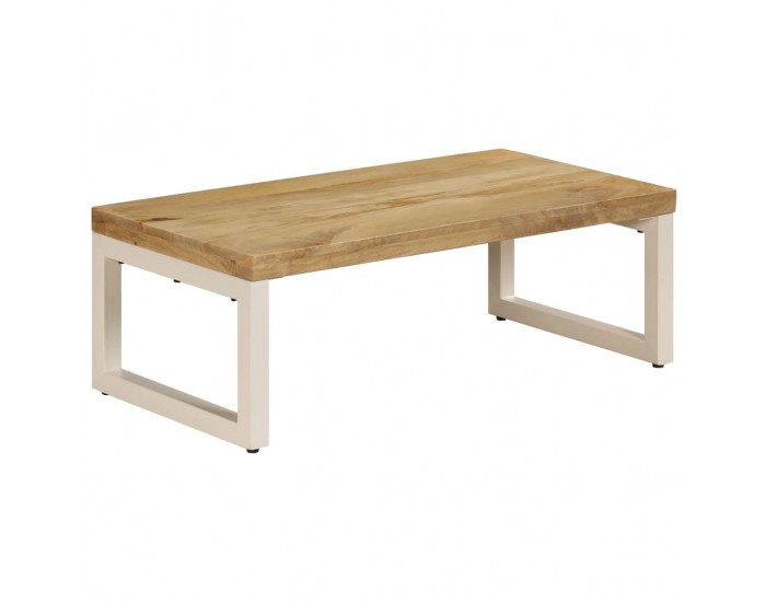 Sonata H Маса за кафе, 100x50x35 см, мангово дърво масив и стомана