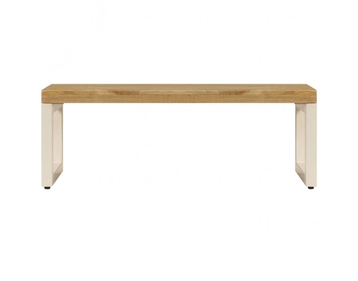 Sonata H Маса за кафе, 100x50x35 см, мангово дърво масив и стомана