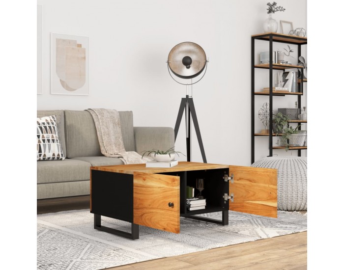 Sonata H Маса за кафе, 80x50x40 см, акация масив и инженерно дърво