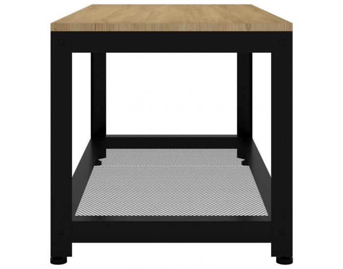 Sonata H Маса за кафе, светлокафяво и черно, 90x45x45 см, МДФ и желязо
