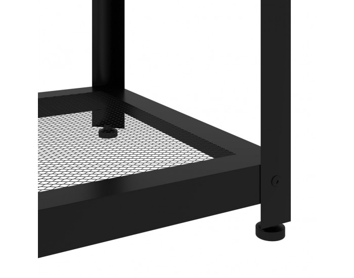 Sonata H Маса за кафе, светлокафяво и черно, 90x45x45 см, МДФ и желязо