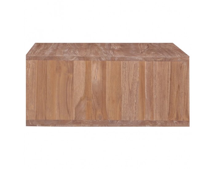 Sonata H Маса за кафе, 70x70x30 см, тиково дърво масив