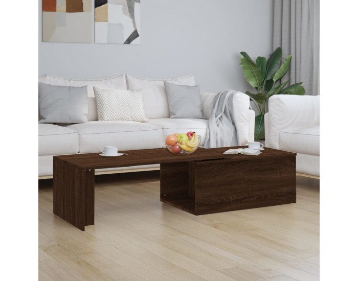 Sonata H Кафе маса, кафяв дъб, 150x50x35 см, инженерно дърво