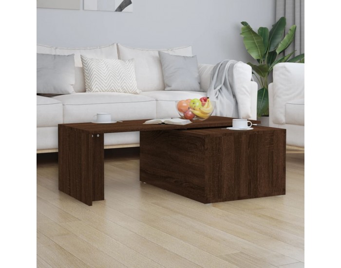 Sonata H Кафе маса, кафяв дъб, 150x50x35 см, инженерно дърво