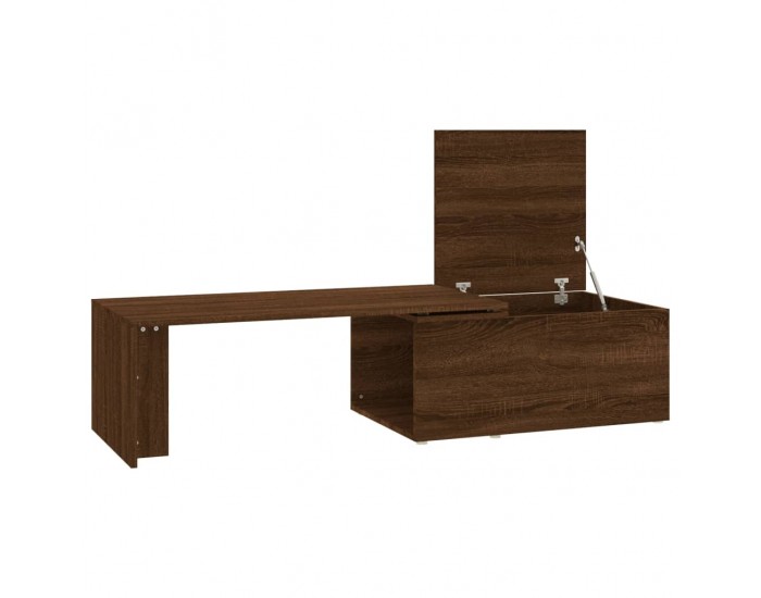 Sonata H Кафе маса, кафяв дъб, 150x50x35 см, инженерно дърво