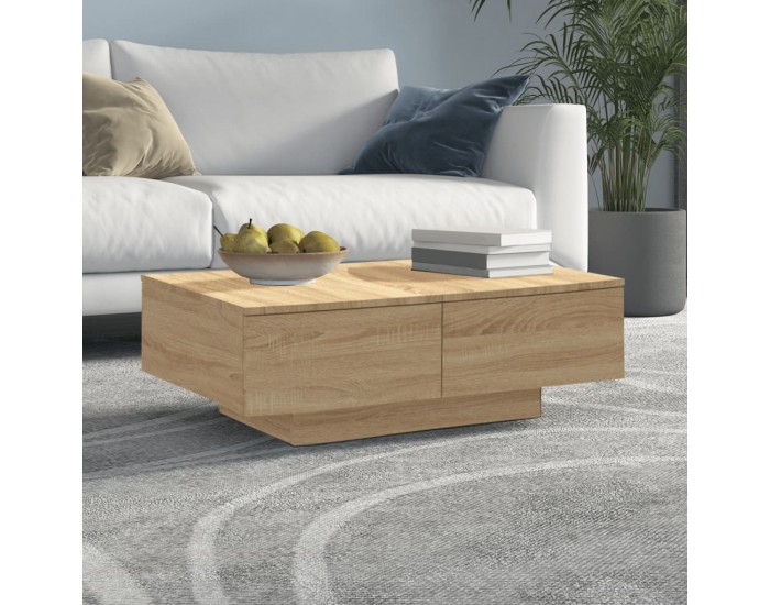 Sonata H Маса за кафе, дъб сонома, 90x60x31 см, инженерно дърво