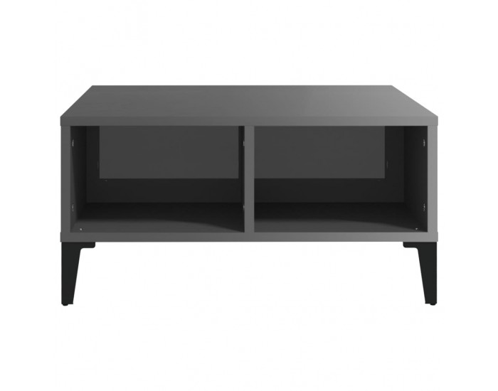 Sonata H Маса за кафе, сив гланц, 60x60x30 см, инженерно дърво