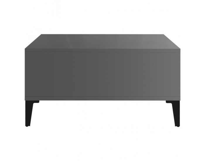 Sonata H Маса за кафе, сив гланц, 60x60x30 см, инженерно дърво