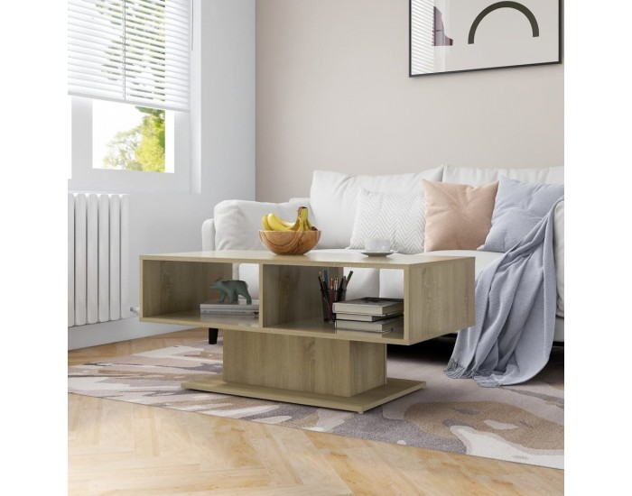 Sonata H Маса за кафе, дъб сонома, 103,5x50x44,5 см, инженерно дърво