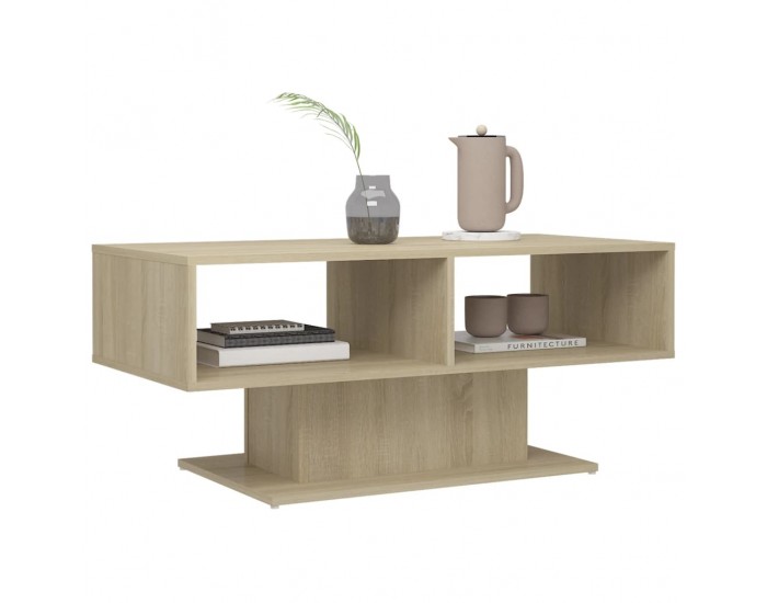 Sonata H Маса за кафе, дъб сонома, 103,5x50x44,5 см, инженерно дърво