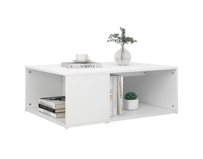 Sonata H Маса за кафе, бяла, 90x67x33 см, инженерно дърво