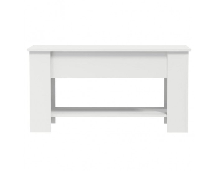 Sonata H Маса за кафе, бяла, 101x49x52 см, инженерно дърво