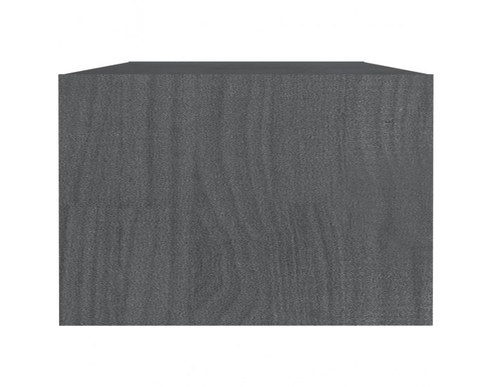 Sonata H Маса за кафе, сива, 110x50x34 см, борово дърво масив