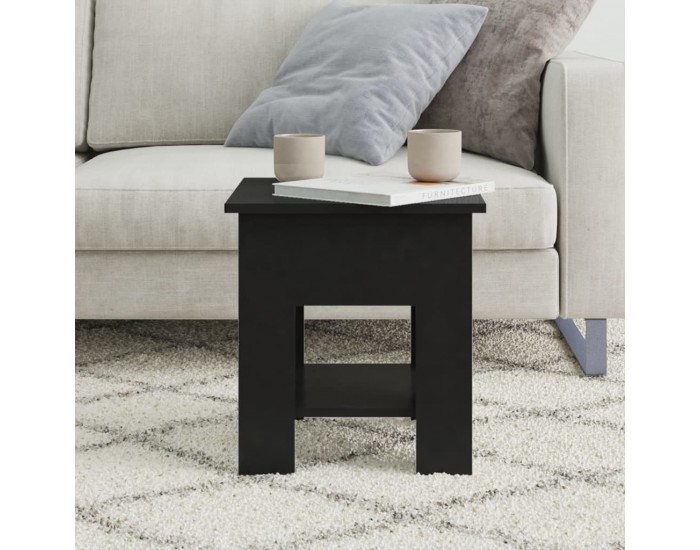 Sonata H Маса за кафе, черна, 40x40x42 см, инженерно дърво