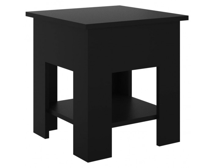 Sonata H Маса за кафе, черна, 40x40x42 см, инженерно дърво
