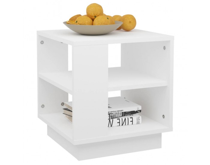 Sonata H Маса за кафе, бяла, 40x40x43 см, инженерно дърво