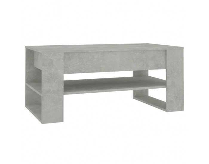 Sonata H Маса за кафе, бетонно сива, 102x55x45 см, инженерно дърво