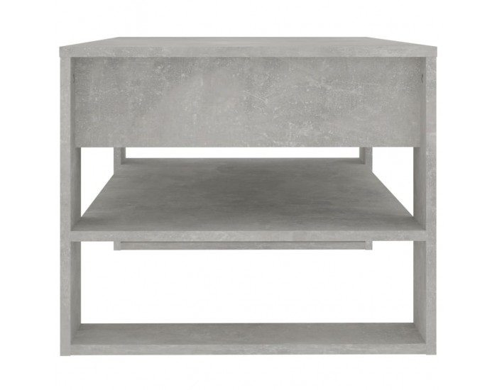 Sonata H Маса за кафе, бетонно сива, 102x55x45 см, инженерно дърво