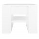 Sonata H Маса за кафе, бяла, 55,5x55x45 см, инженерно дърво