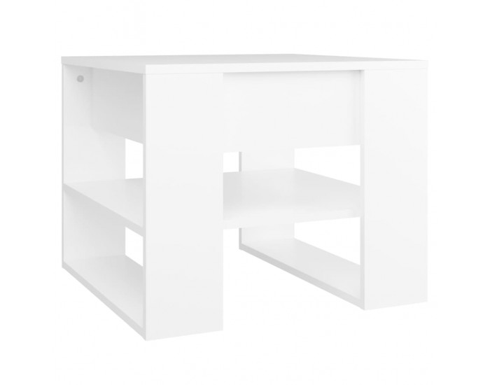 Sonata H Маса за кафе, бяла, 55,5x55x45 см, инженерно дърво