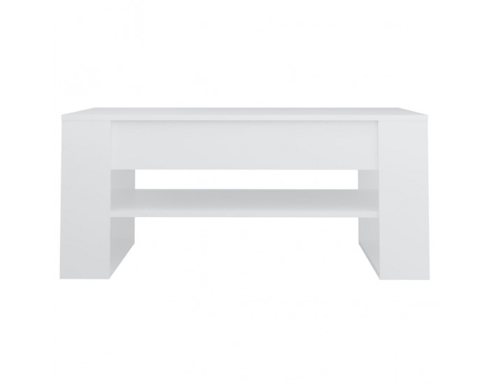 Sonata H Маса за кафе, бяла, 102x55x45 см, инженерно дърво