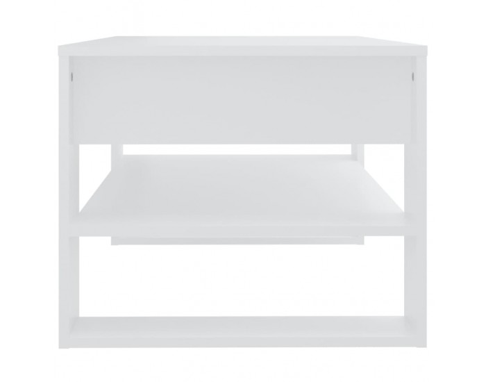 Sonata H Маса за кафе, бяла, 102x55x45 см, инженерно дърво