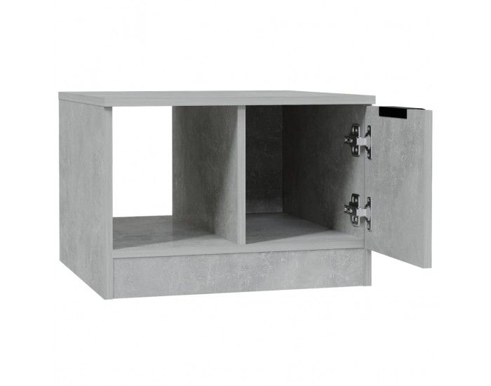 Sonata H Маса за кафе, бетонно сива, 50x50x36 см, инженерно дърво