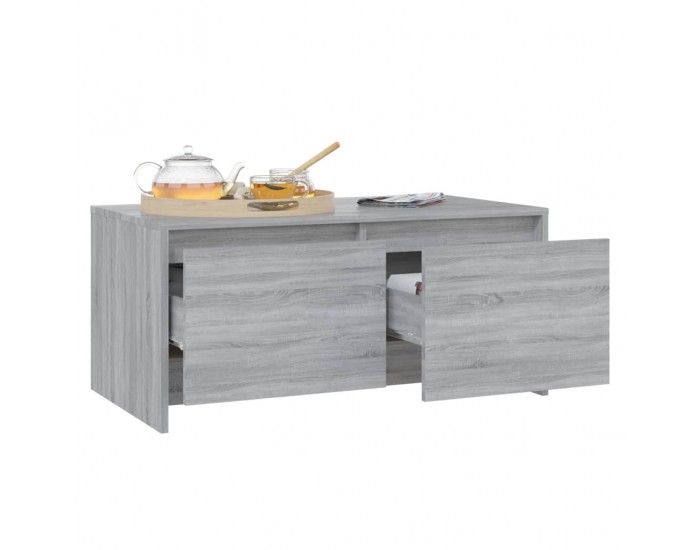 Sonata H Кафе маса, сив сонома, 90x50x41,5 см, инженерно дърво