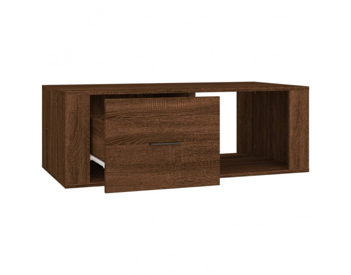 Sonata H Кафе маса, кафяв дъб, 100x50,5x35 см, инженерно дърво