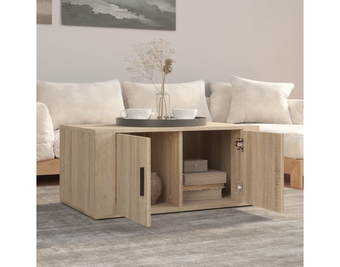 Sonata H Кафе маса, дъб сонома, 80x50x36 см, инженерно дърво