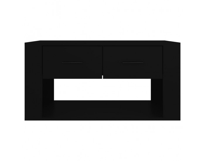 Sonata H Маса за кафе, черна, 80x50x40 см, инженерно дърво