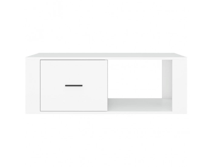 Sonata H Маса за кафе, бяла, 100x50,5x35 см, инженерно дърво