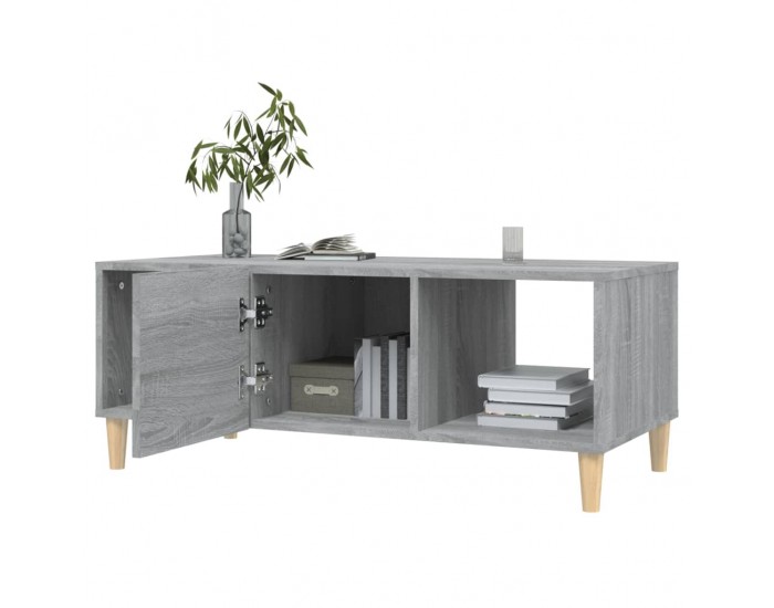 Sonata H Кафе маса, сив сонома, 102x50x40 см, инженерно дърво