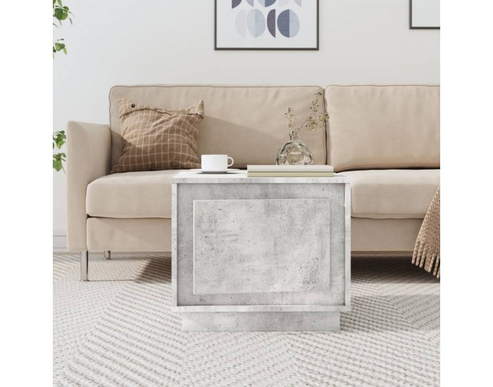 Sonata H Маса за кафе, бетонно сива, 51x50x44 см, инженерно дърво