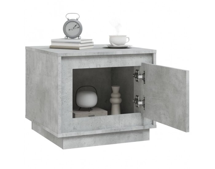 Sonata H Маса за кафе, бетонно сива, 51x50x44 см, инженерно дърво