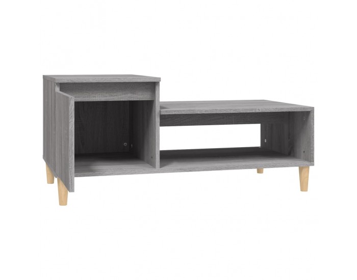 Sonata H Кафе маса, сив сонома, 100x50x45 см, инженерно дърво