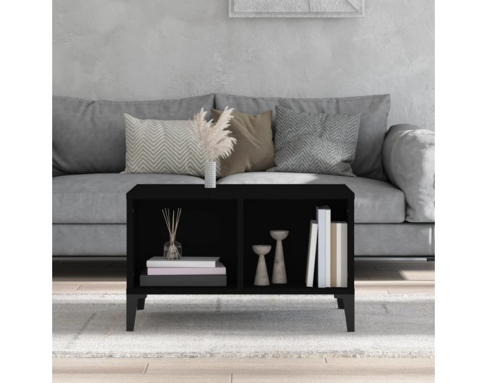 Sonata H Кафе маса, черна, 60x50x36,5 см, инженерно дърво