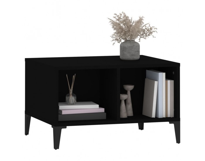 Sonata H Кафе маса, черна, 60x50x36,5 см, инженерно дърво